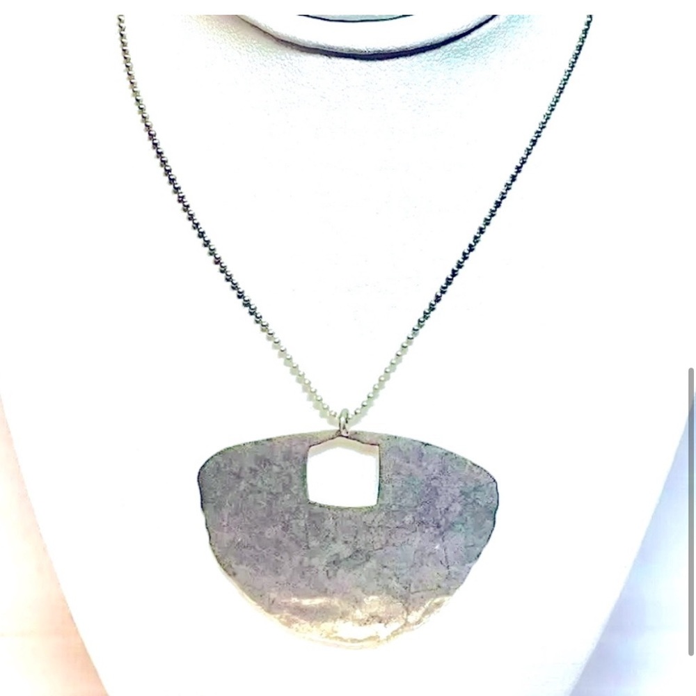 Silpada Vintage Rare Solid Sterling
Silver Big Dreamer Hammered
Necklace - Picture 1 of 6